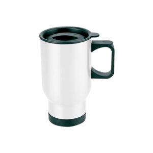 Vaso Ovalado De Acero 300ml Blanco (Vaso Vino )
