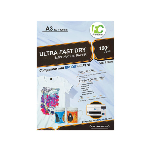 Sublimation Transfer Paper A3 100HEETSX100GRS
