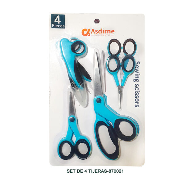Set De 4 Tijeras Marca Asdirme